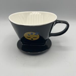 Pour over Coffee Maker, Single Cup Black Ceramic Coffee Dripper